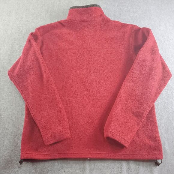 Columbia Sportswear Jacket Mens Large Red Field Gear Fleece Outdoor Full Zip - Picture 7 of 8